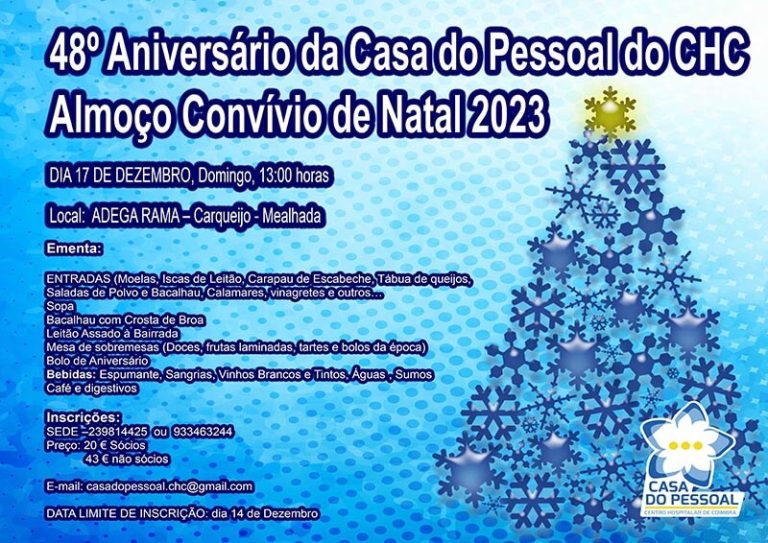 48.º aniversário CPCHC - Almoço Convívio de Natal 2023